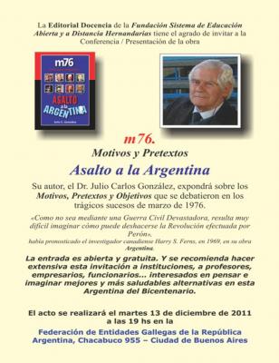 PRESENTACION DE LIBRO "ASALTO A LA ARGENTINA"